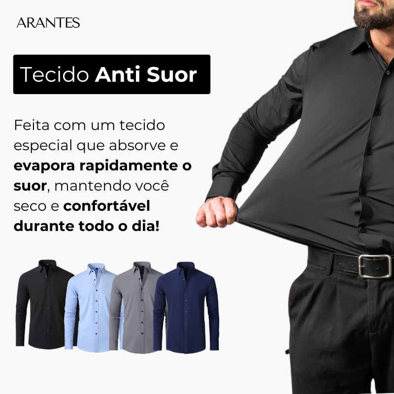 COMPRE 1 LEVE 2 | Camisa Social Ultra Elastech Anti amassados