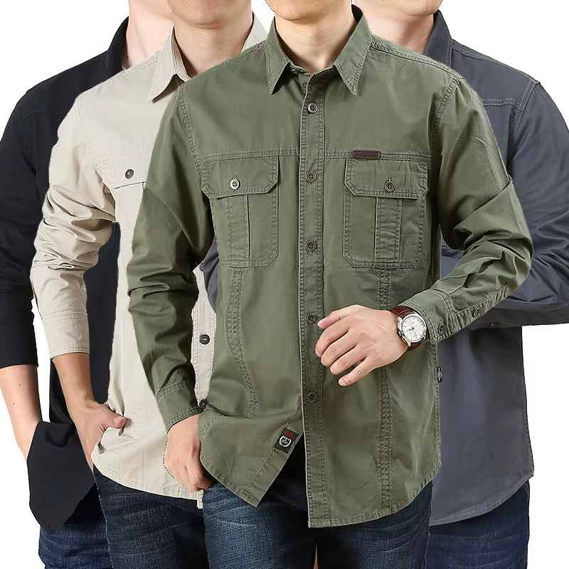 Camisa Cargo Militar Manga Longa Elite Tática
